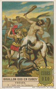 Theseus, Liebig-Karte, frühes 20. Jahrhundert
