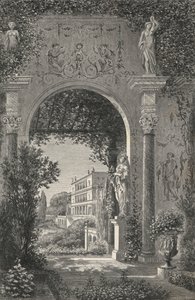 Römische Villa zur Zeit des Augustus (Gravur) von European School