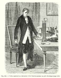 Volta baute im Dezember 1799 den Elektromotor oder die elektrische Batterie von European School