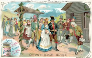 Hochzeitsprozession in Norwegen von European School