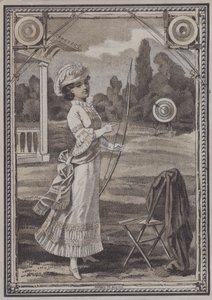 Frau beim Bogenschießen von European School