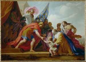 Volumnia und Verturie vor Coriolan