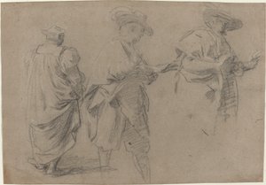 Ein Richter und zwei Gentlemen-Anwälte von Eustache Le Sueur