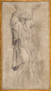 Studie für Marcus Curtius, legendäre Figur des antiken Rom von Eustache Le Sueur