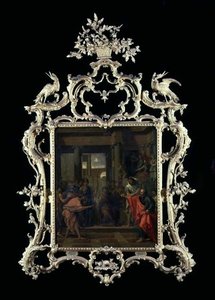 Zwei Philosophen streiten vor einem Kaiser von Eustache Le Sueur