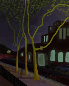 11th Street bei Nacht, 2016 von Evan Sklar