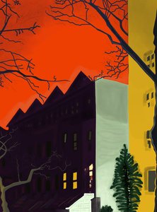 14. Straße um 6 Uhr morgens, Brooklyn von Evan Sklar