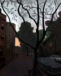 Fifth Street, Brooklyn, August 2016 von Evan Sklar