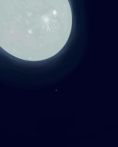 Mond und Saturn