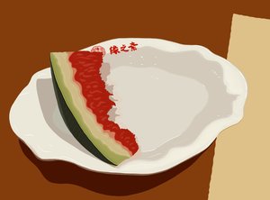 Scheibe Wassermelone