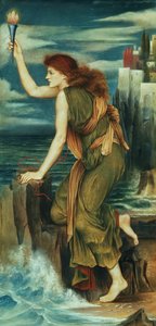Hero wartet auf die Rückkehr von Leander, 1885