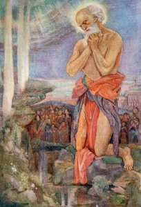 Elija besiegt die Priester Baals, 1916 von Evelyn Paul