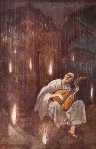 Hoichi-der-Ohrlose, Illustration aus 