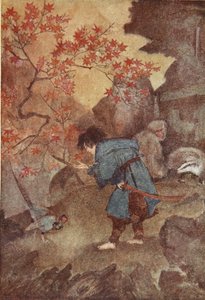 Momotaro und der Fasan, Illustration aus 