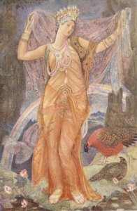 Die Muttergöttin Ishtar, Illustration aus 