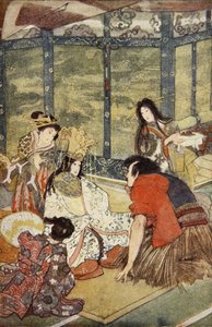 Urashima und die Tochter des Meereskönigs, Illustration aus 