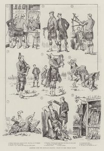 Amateure mit den Highland-Dudelsäcken von Evelyn Stuart Hardy