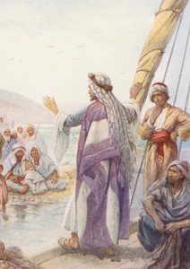 Jesus lehrt von einem Boot