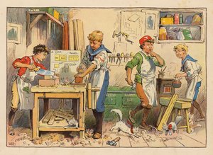 Kleine Arbeiter: Der Zimmermann von Evelyn Stuart Hardy