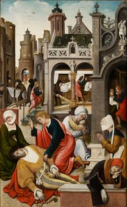 Szene aus dem Leben des Heiligen Rochus, 1517 von Everaert Orley
