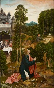 Szene aus dem Leben des Heiligen Rochus, 1517 von Everaert Orley