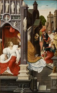 Szene aus dem Leben des Heiligen Rochus, 1517 von Everaert Orley
