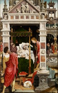 Szene aus dem Leben des Heiligen Rochus, 1517