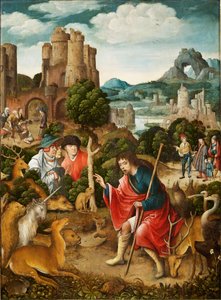 Szene aus dem Leben des Heiligen Rochus, 1517 von Everaert Orley