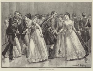 Ein Neujahrsball, die Damenkette von Everard Hopkins