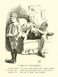 Familienaufzeichnungen (Gravur) von Everard Hopkins