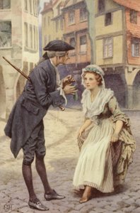 Illustration für Eine empfindsame Reise von Laurence Sterne von Everard Hopkins