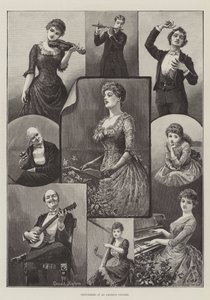 Darsteller bei einem Amateurkonzert von Everard Hopkins