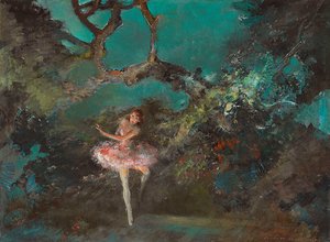 Ballettmädchen auf der Bühne von Everett Shinn