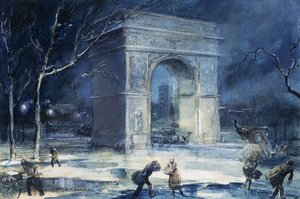 Der Bogen, Washington Square von Everett Shinn