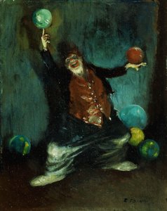 Der jonglierende Clown