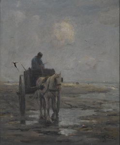 Pferd und Wagen von Evert Pieters