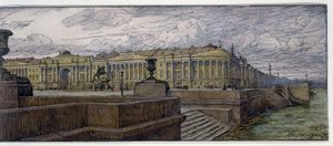 Der Senatsplatz in St. Petersburg. Beschreibung der Gebäude am Ufer der Newa von Evgeni Evgenievitch Lanceray