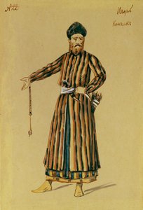 Kostümentwurf für die Oper Fürst Igor von A. Borodin, 1890 von Evgeni Petrovich Ponomarev