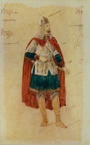 Kostümentwurf für die Oper Fürst Igor von A. Borodin