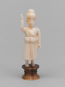 Schwarzer Bauer, Schachfigur, Indien, um 1820 von Evremond de Berard