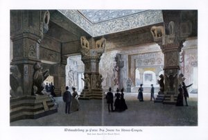 Khmer-Tempel, Pariser Weltausstellung, 1889, 1900 von Ewald Thiel