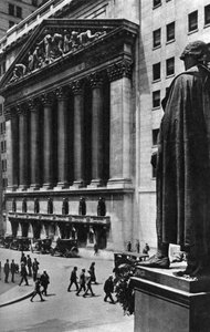 New York Stock Exchange, New York City, USA, um 1930er Jahre von Ewing Galloway