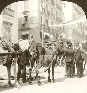 Staatskutsche, Calle Mayor, Madrid von Excelsior Stereoscopic Tours