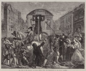 De Foe im Pranger, aus der Ausstellung der Royal Academy von Eyre Crowe
