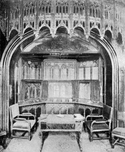 Königin Victorias Bank in der St. Georgs Kapelle, Windsor von Eyre and Spottiswoode