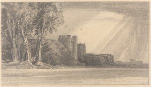 Landschaft mit Schloss von F.L. Griggs