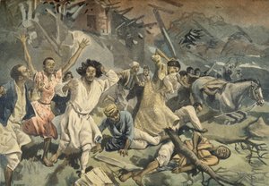 Zyklon in Mayotte, aus Le Petit Journal, 27. März 1898