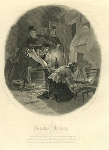 Nicholas Nickleby: Newman Noggs und Wackford Squeers, 1867