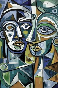 Figuratives Porträt von F. Abderrahim