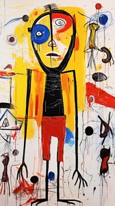 Figurative Straßenkunst, Metamorphose-Porträt von F. Abderrahim